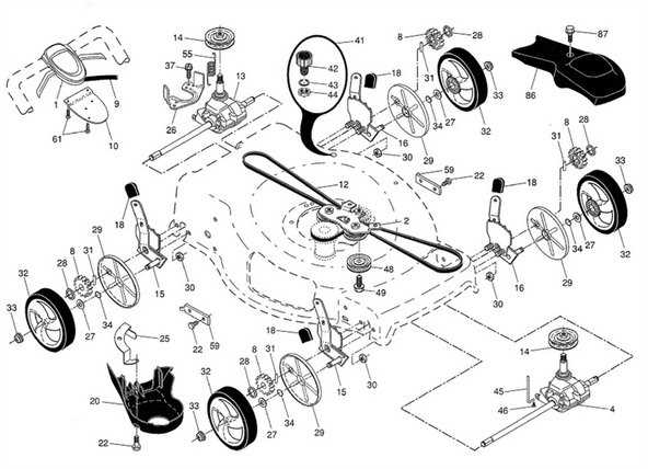 craftsman lawn mower model 917 parts diagram
