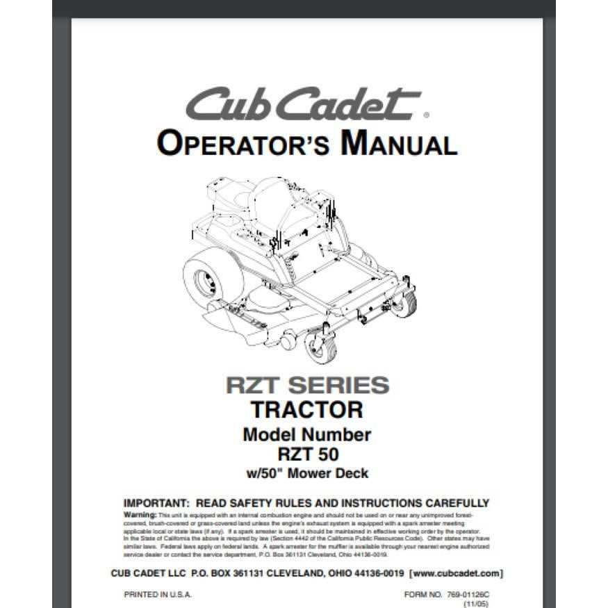 cub cadet rzt 50 wiring diagram