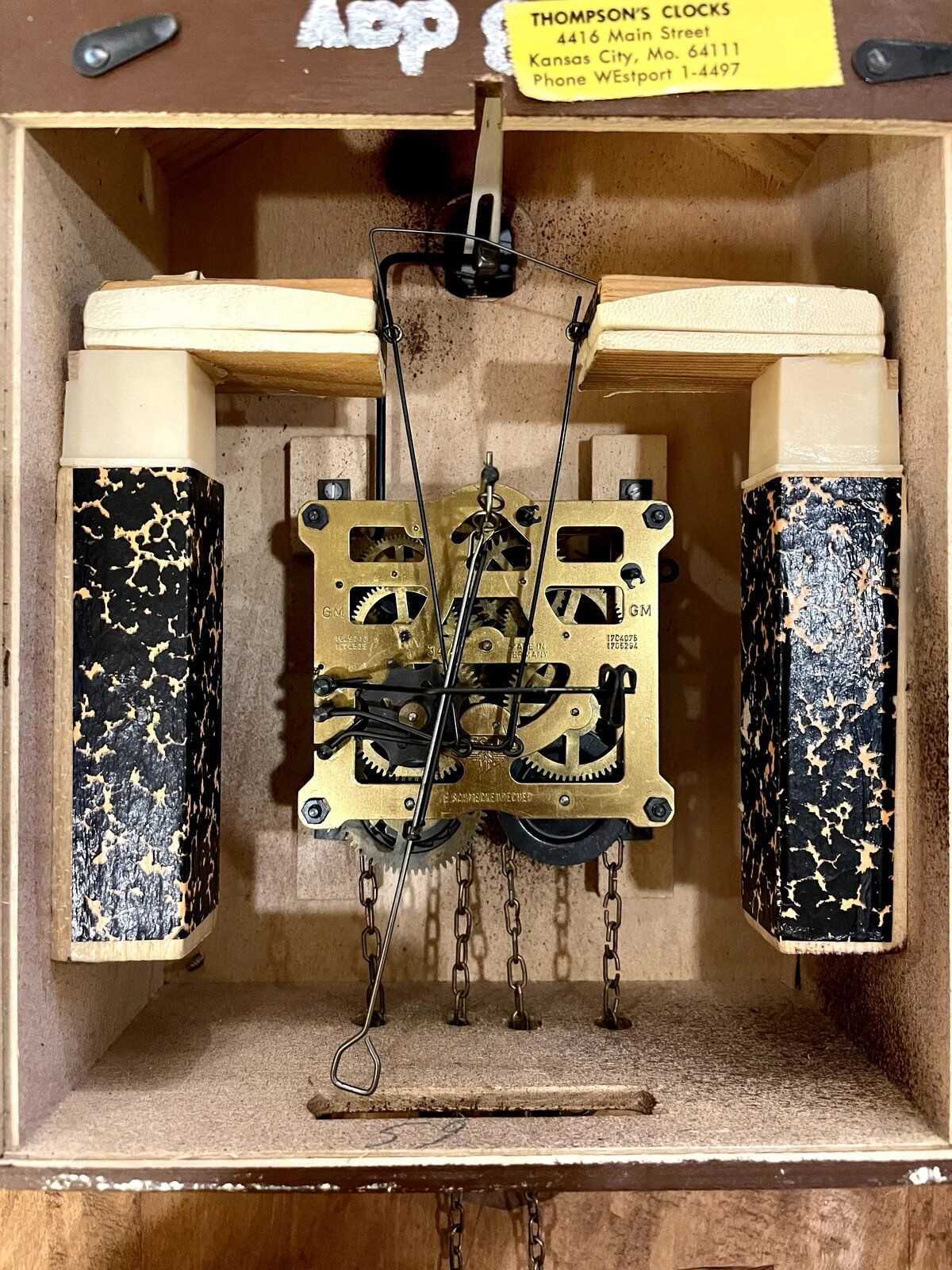 cuckoo clock parts diagram