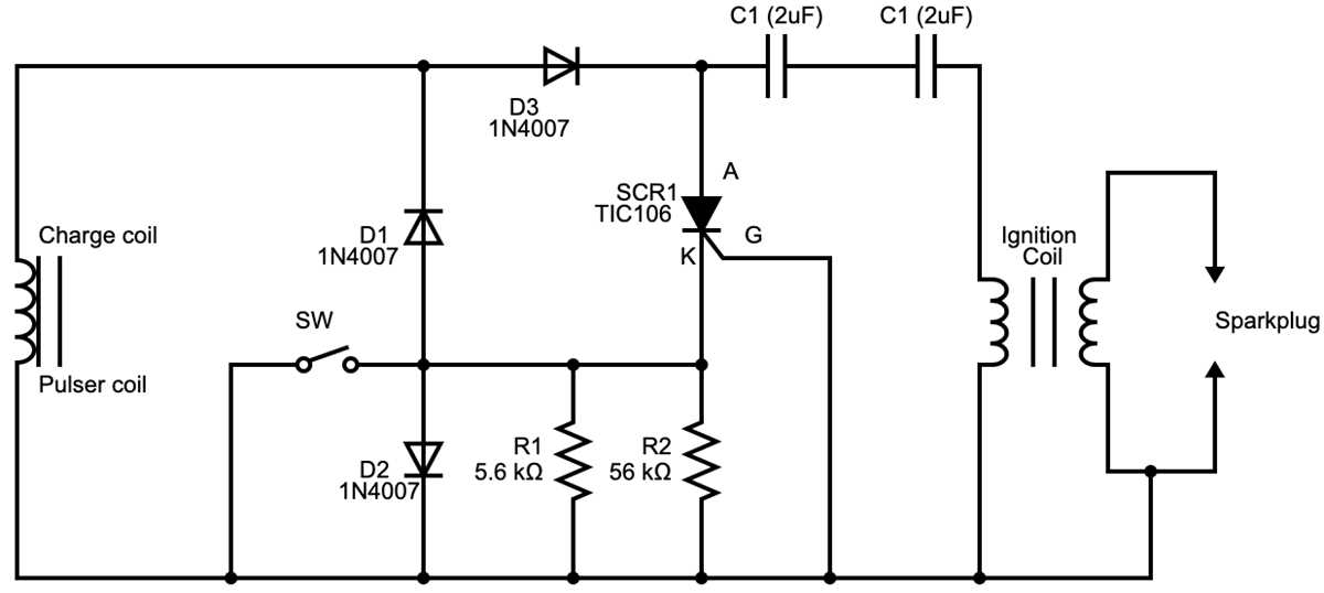 dc cdi circuit diagram