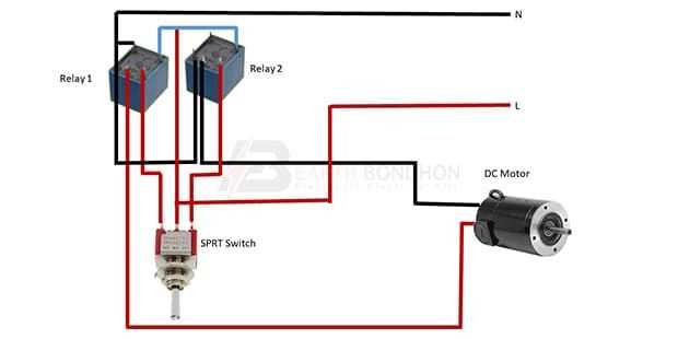 dc motor forward reverse circuit diagram