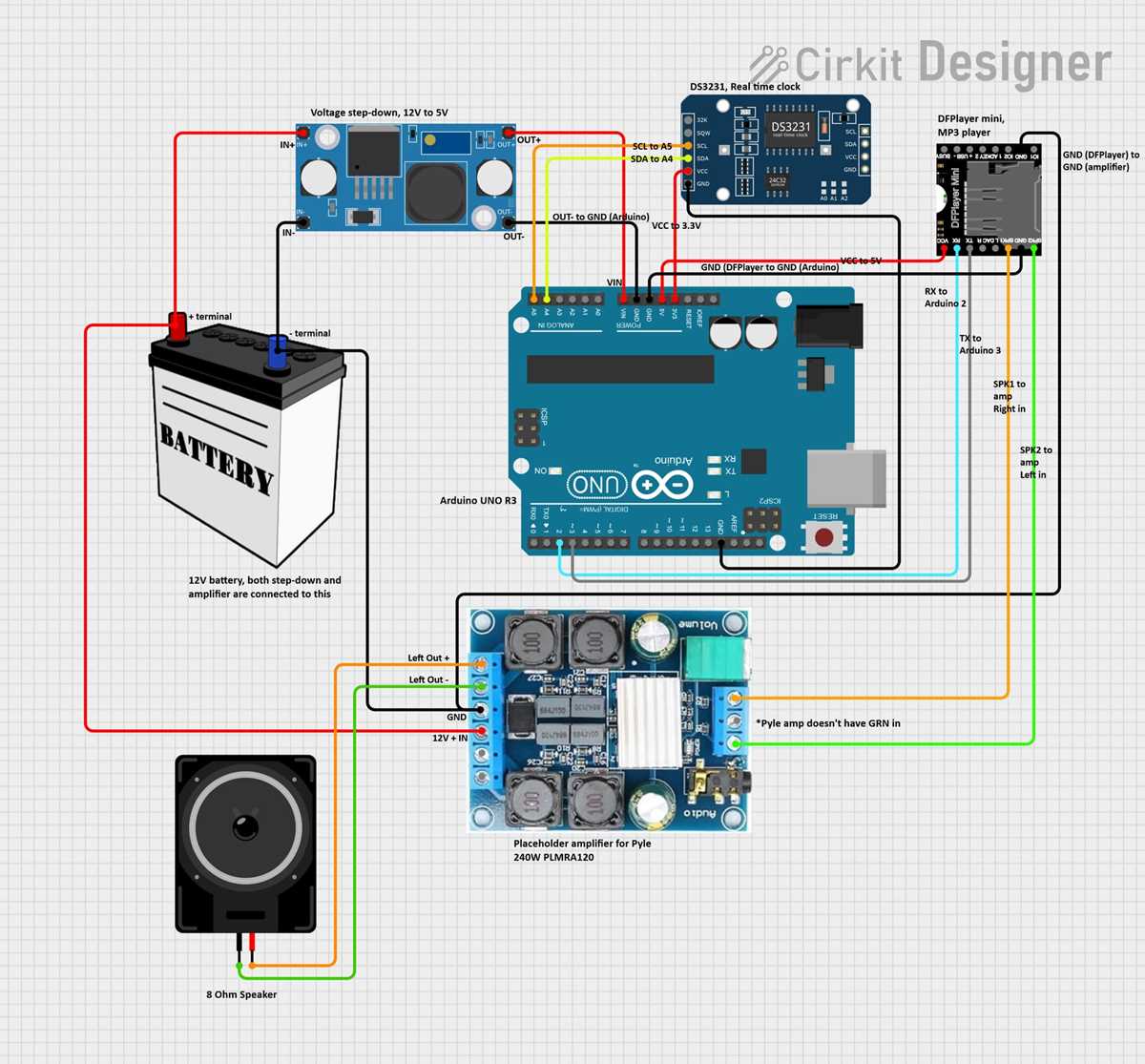 dfplayer mini circuit diagram