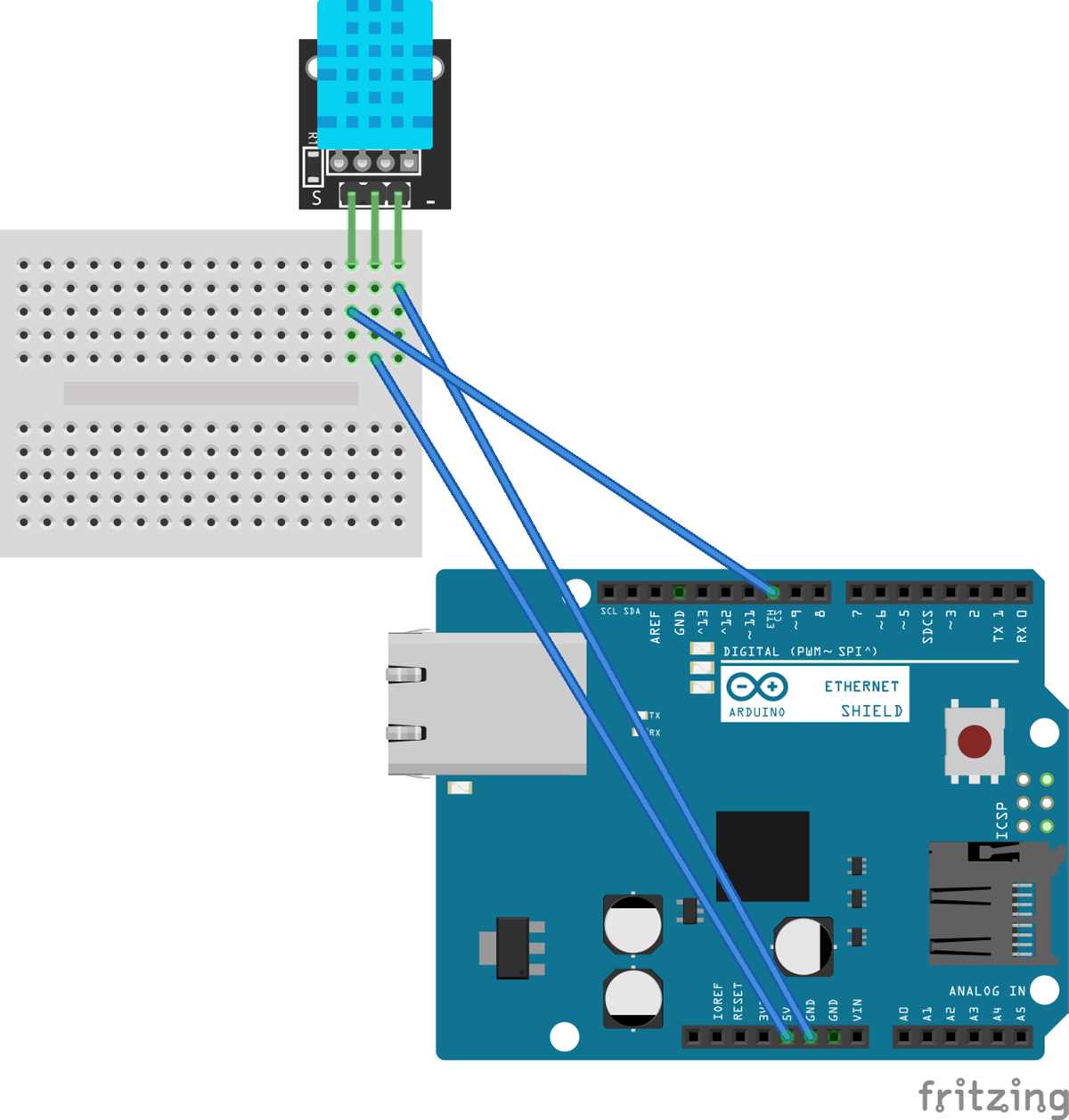 dht11 circuit diagram