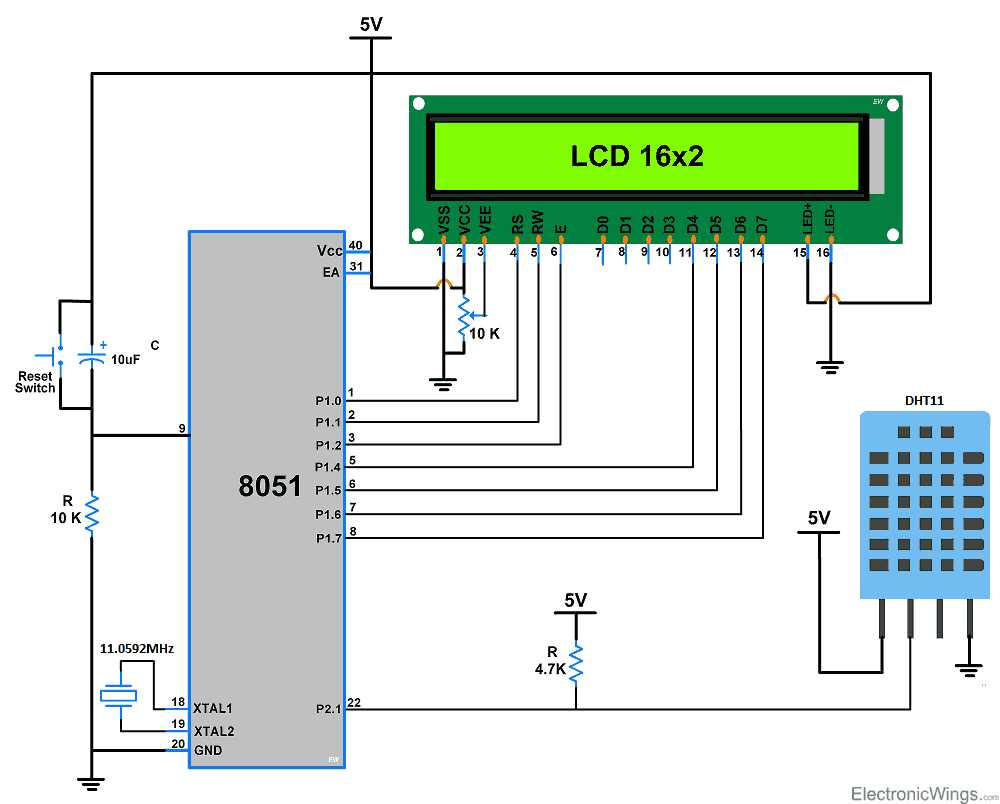 dht11 circuit diagram