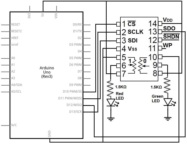 digital potentiometer circuit diagram