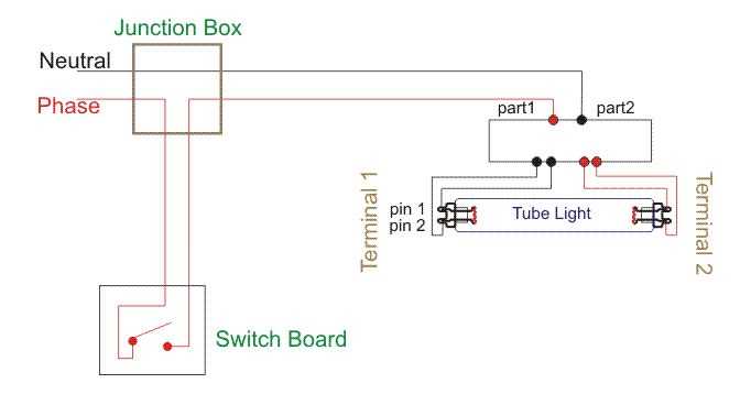 double tube light circuit diagram double tube light circuit diagram