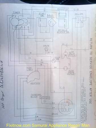dryer circuit diagram