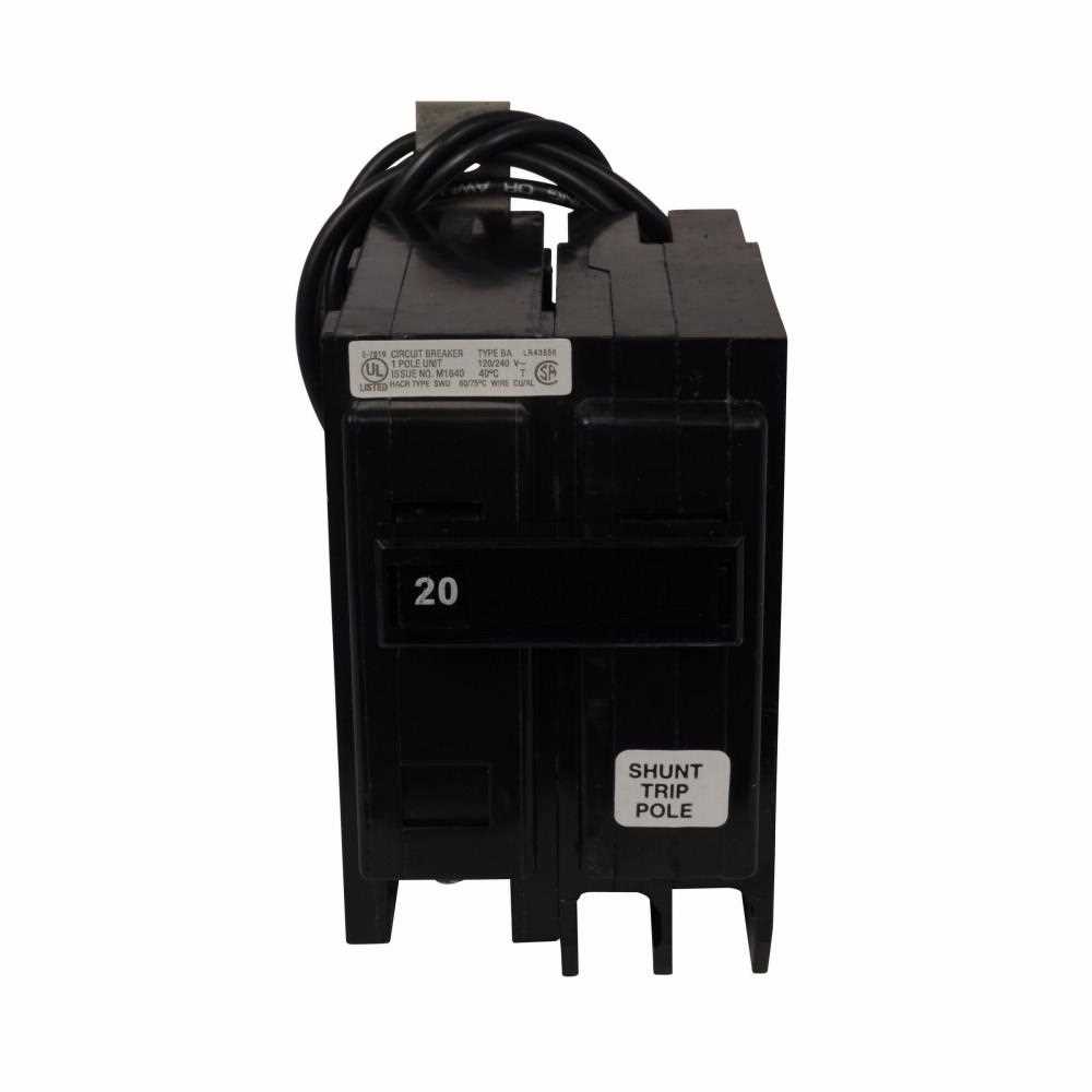 eaton shunt trip breaker wiring diagram