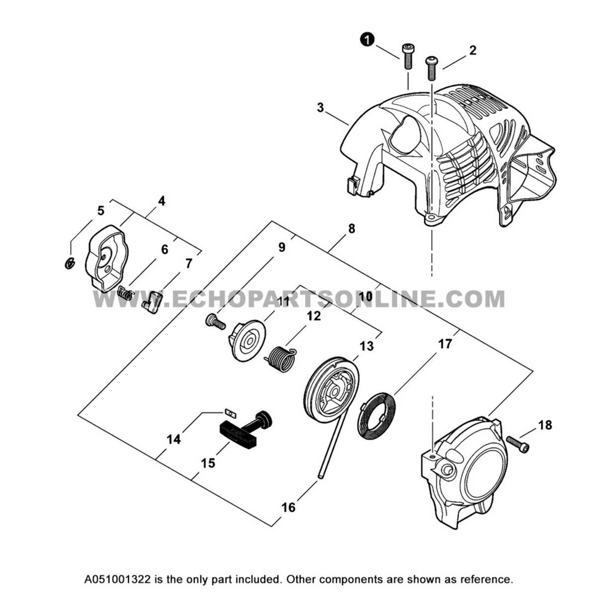 echo string trimmer parts diagram