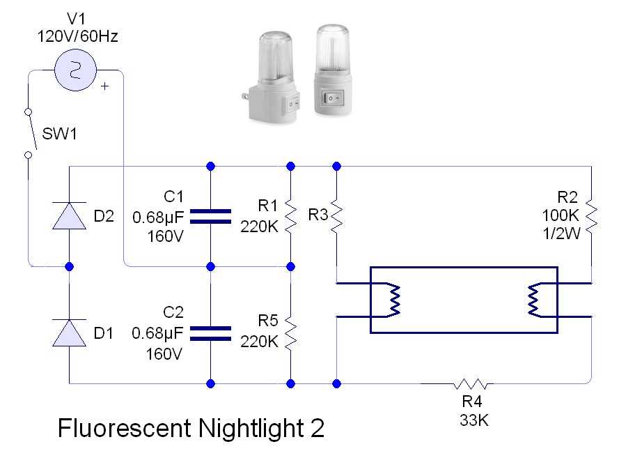 electronic ballast circuit diagram