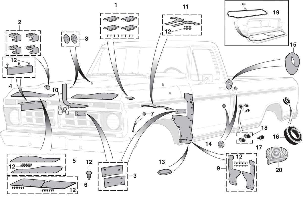 ford f 150 body parts diagram