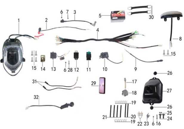 four wheeler electric start chinese 110cc atv wiring diagram