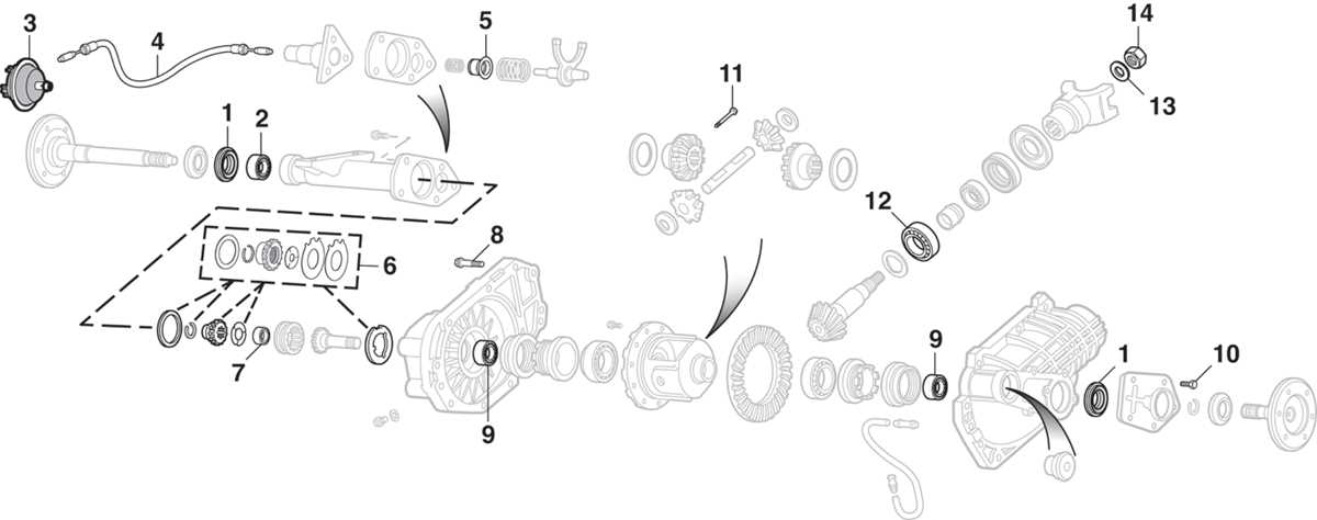 front differential parts diagram