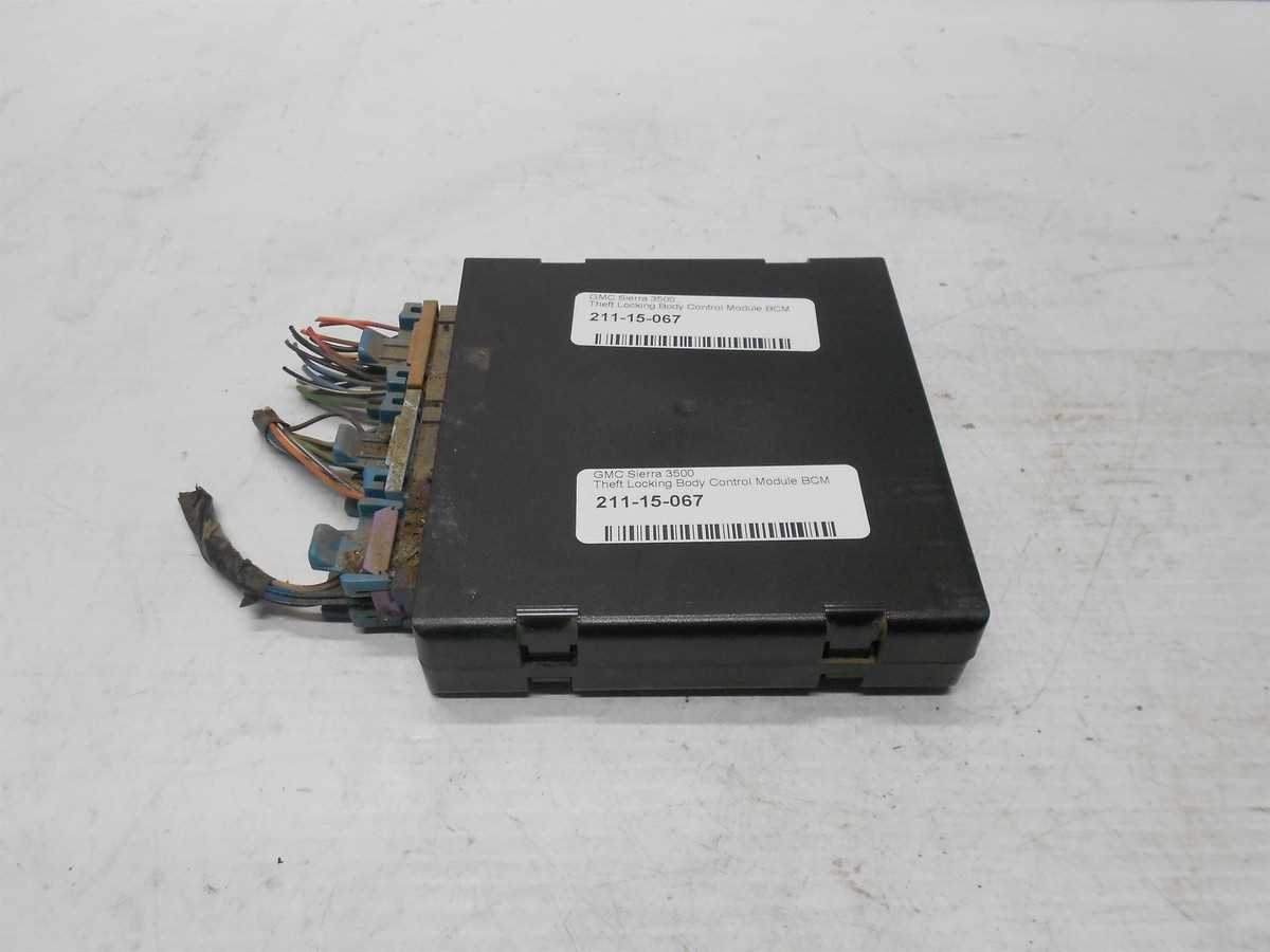 gm body control module wiring diagram