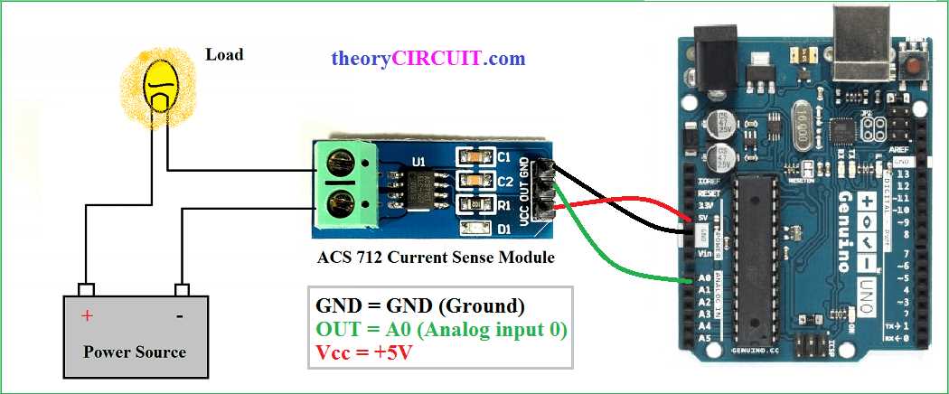 hall effect current sensor circuit diagram