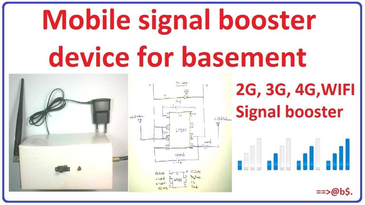 homemade 4g signal booster circuit diagram