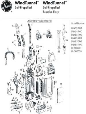 hoover windtunnel parts diagram