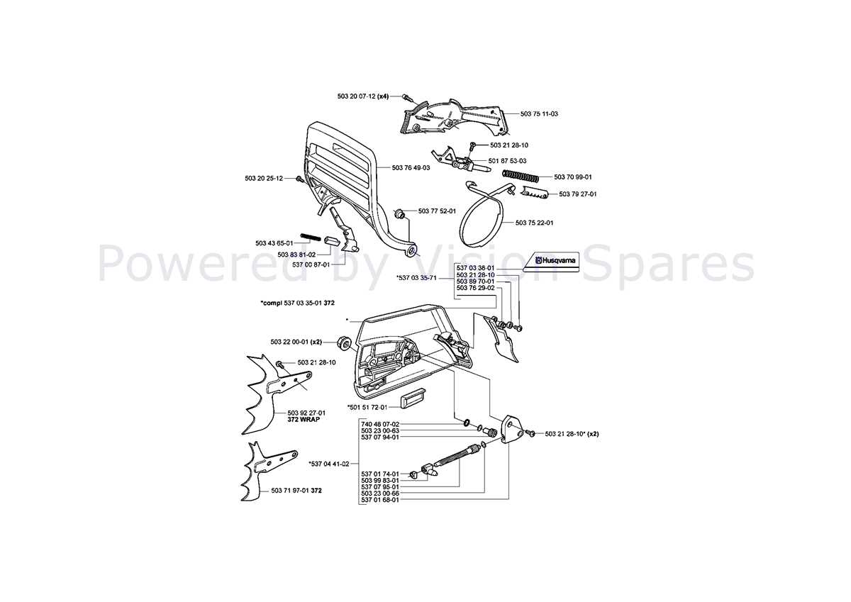husqvarna 372xp parts diagram