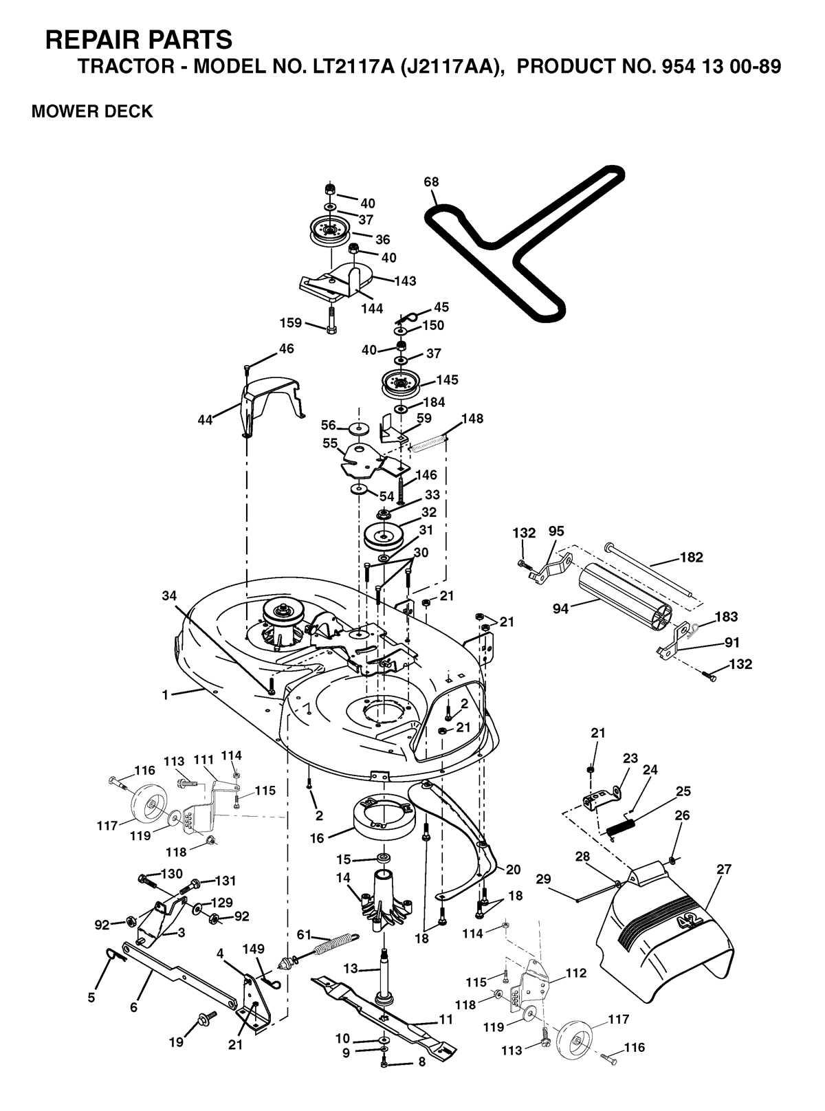 husqvarna yth2348 parts diagram