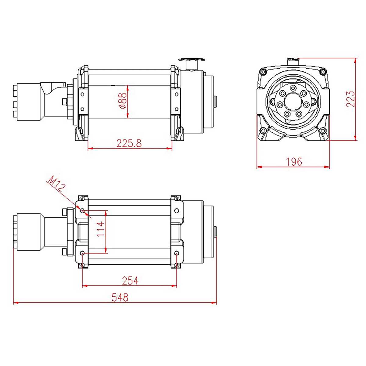 hydraulic winch circuit diagram