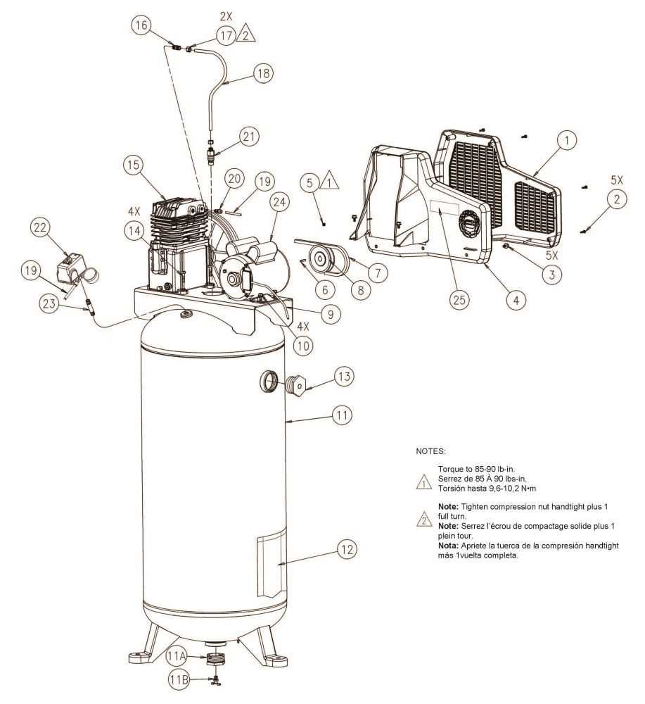 ingersoll rand compressor parts diagram