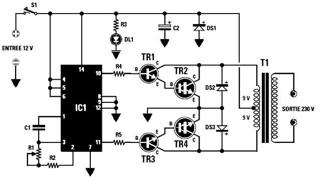 inverter circuit diagram with charger inverter circuit diagram with charger