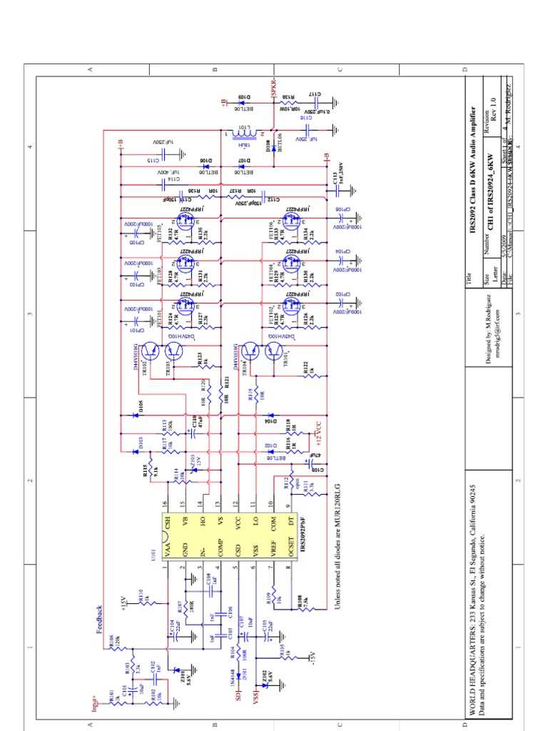irs2092 amplifier circuit diagram irs2092 amplifier circuit diagram