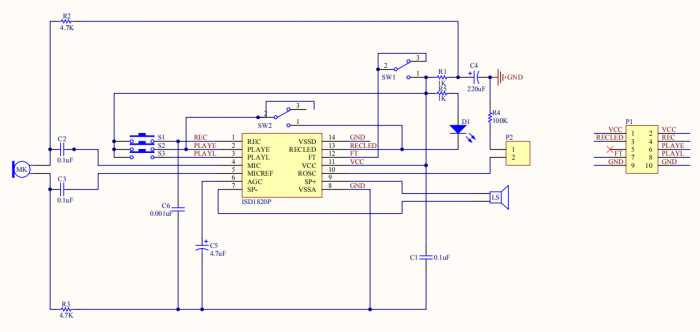 isd1820 circuit diagram