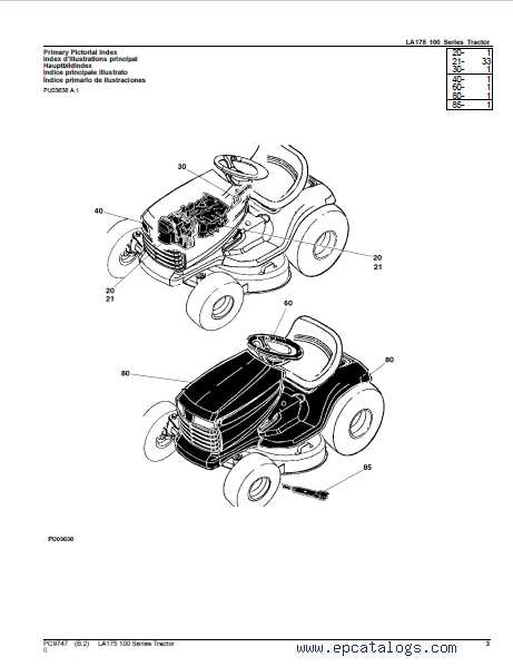 john deere 175 parts diagram