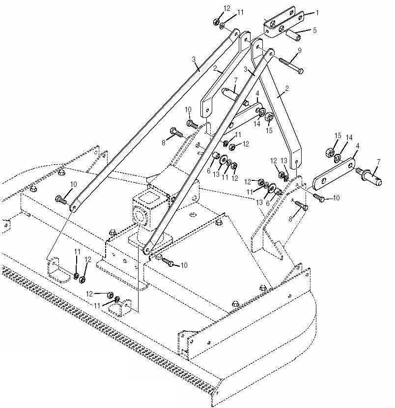 john deere bush hog parts diagram