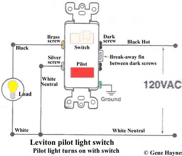 leviton single pole switch wiring diagram