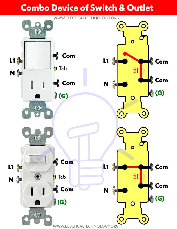 light switch and outlet wiring diagram