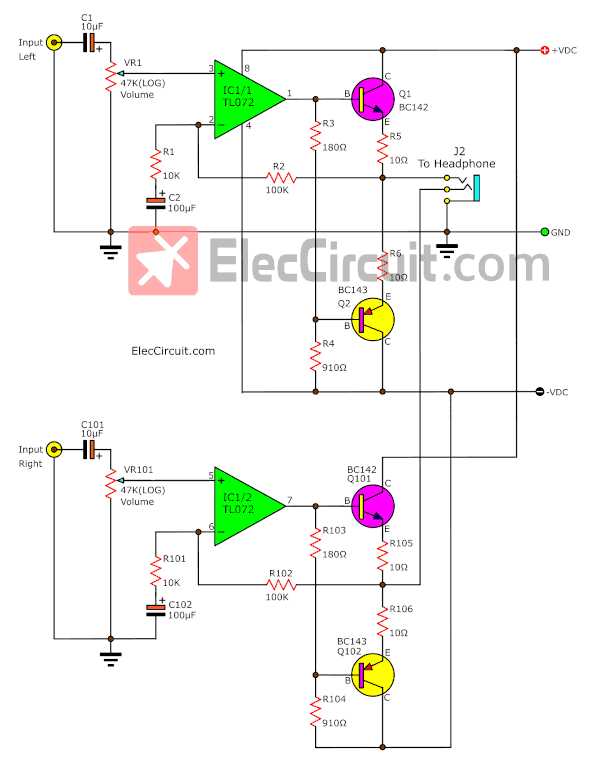 low noise amplifier circuit diagram