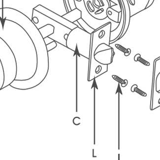 parts of door lock diagram