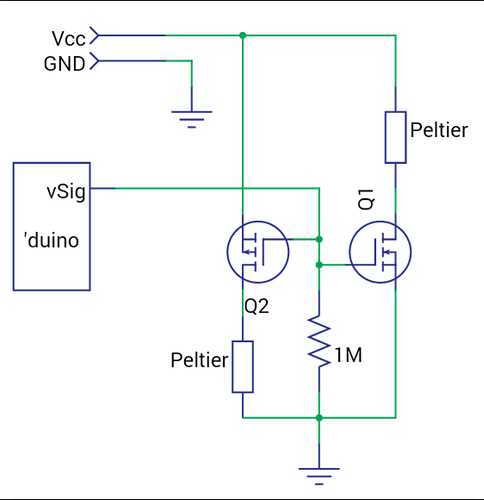 peltier module circuit diagram