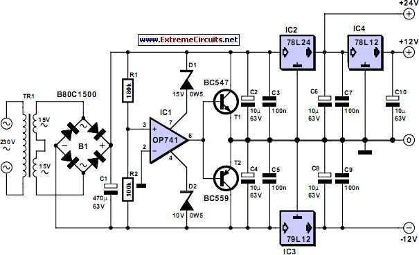 phantom power supply circuit diagram