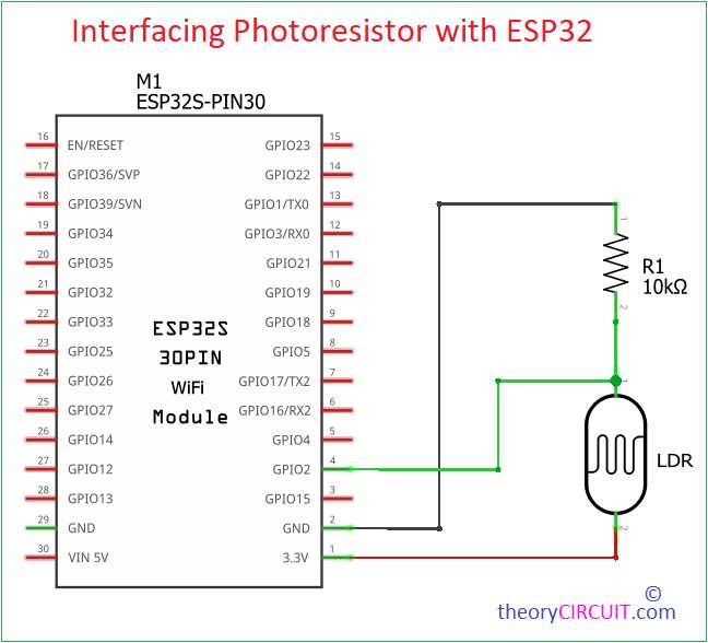 photoresistor circuit diagram