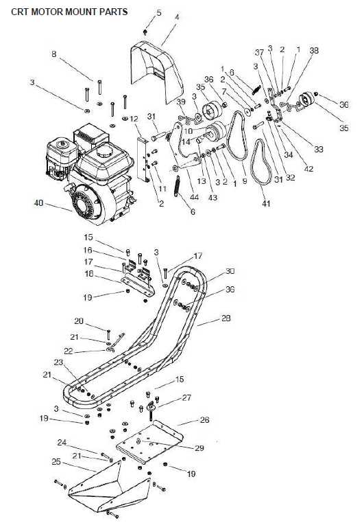 powermate tiller parts diagram