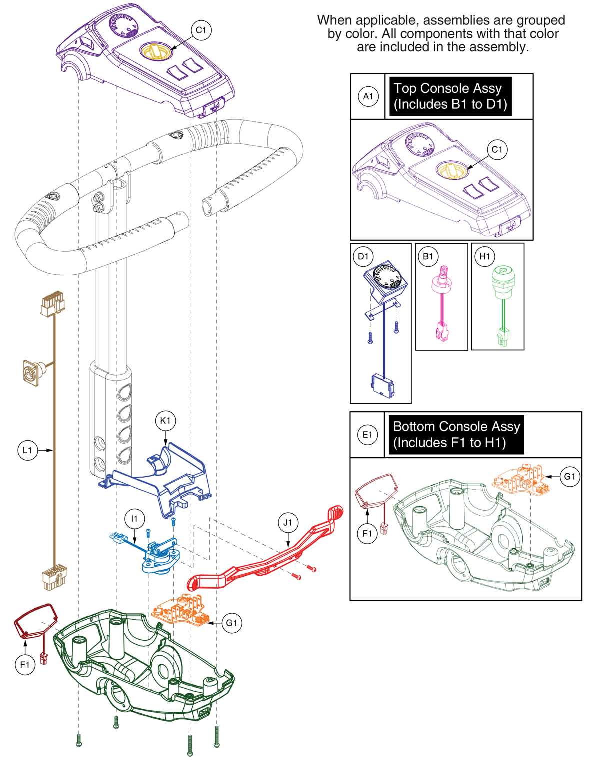 pride mobility scooter parts diagram