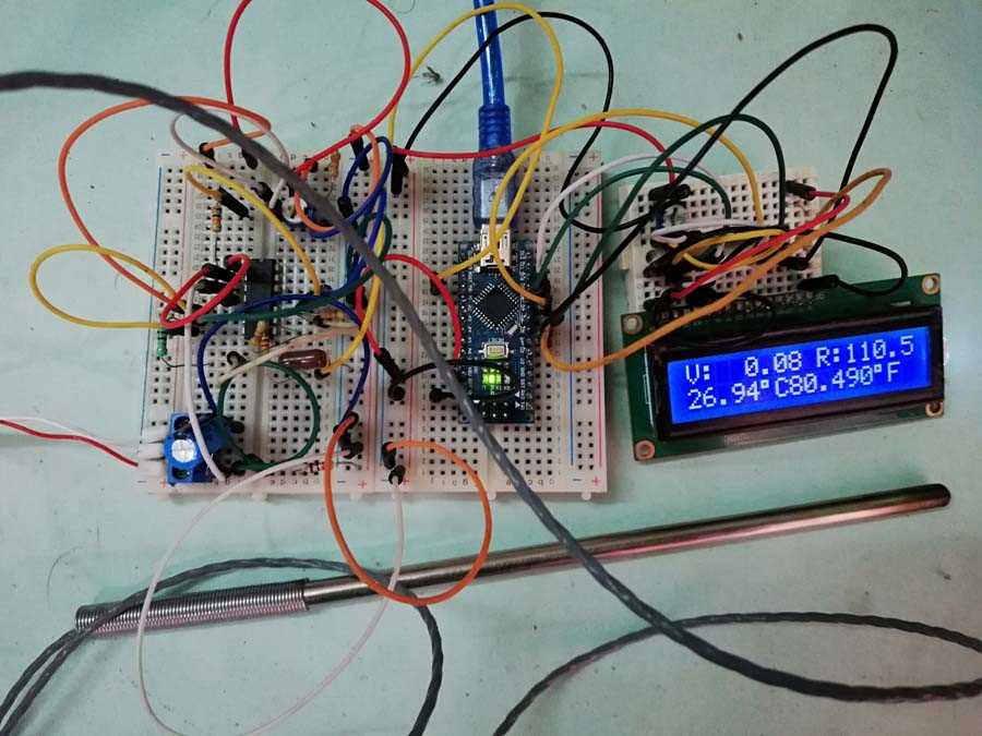 pt100 circuit diagram
