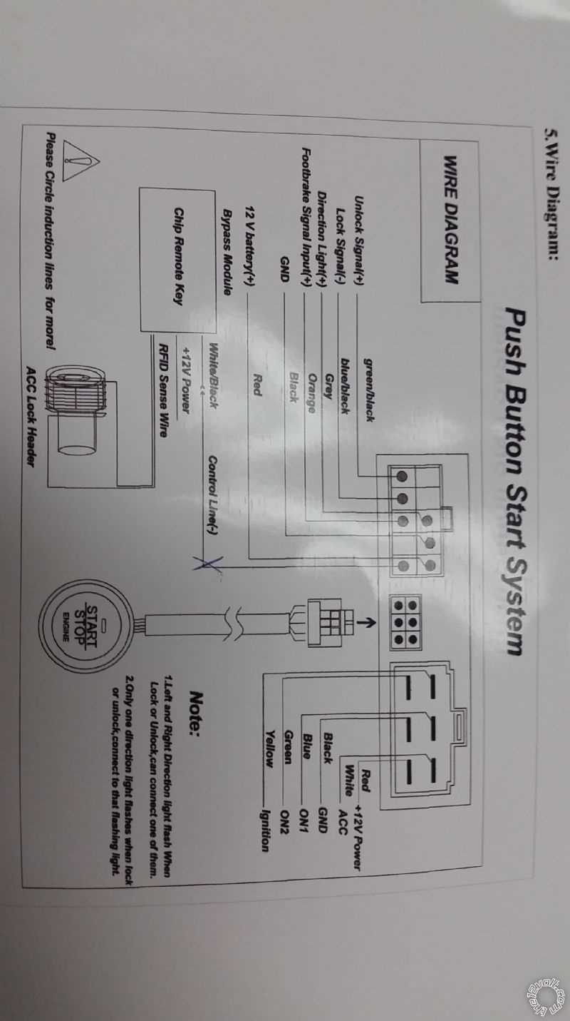 push start button wiring diagram