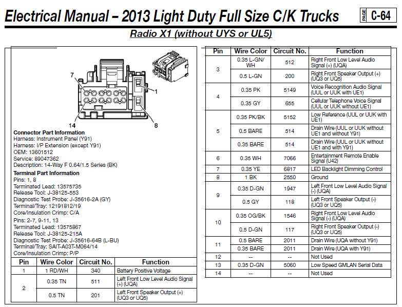 radio wiring diagram for 2008 chevy silverado
