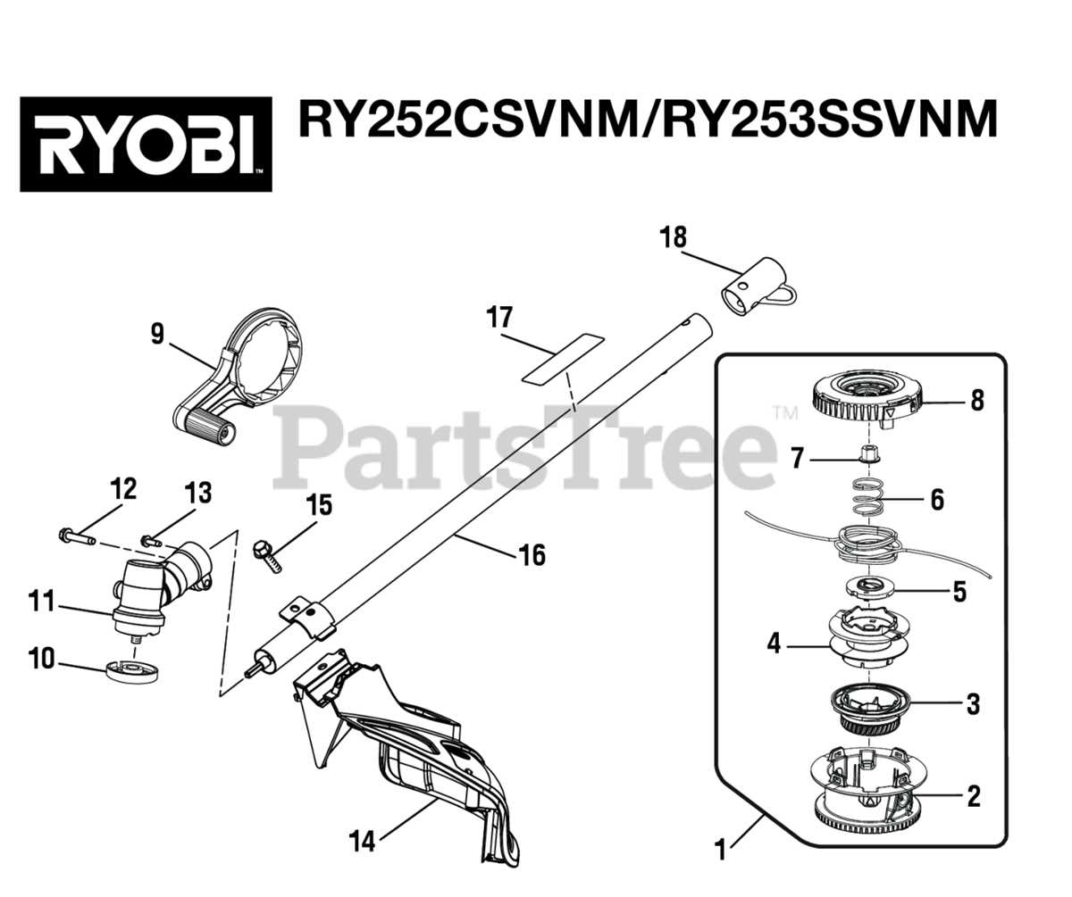 ryobi weed eater parts diagram