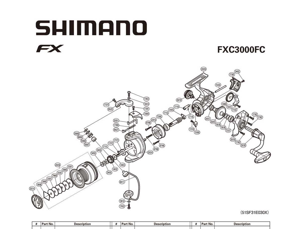 shimano reels parts diagram