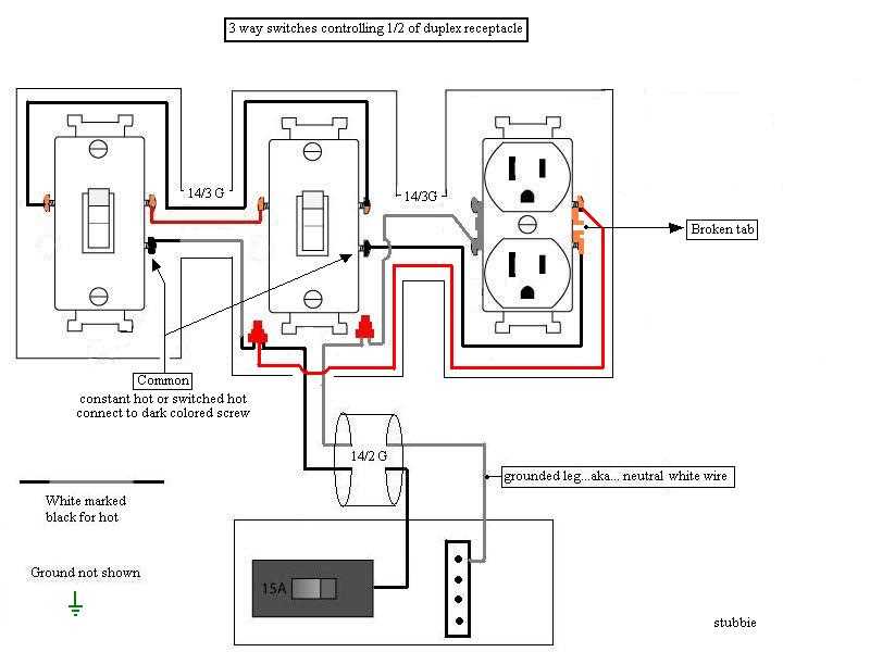 simple 3 way switch wiring diagram
