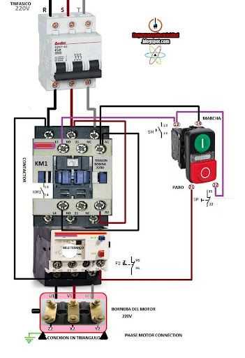 single phase contactor wiring diagram