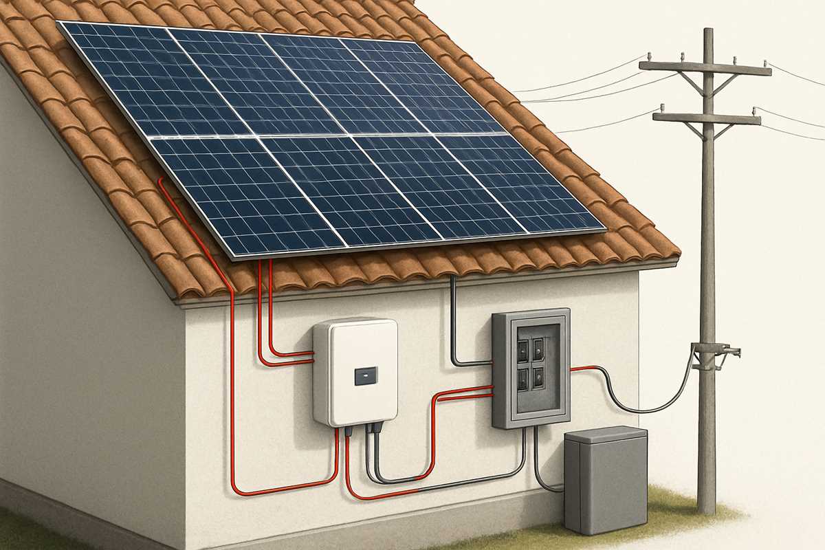 solar panels wiring diagram