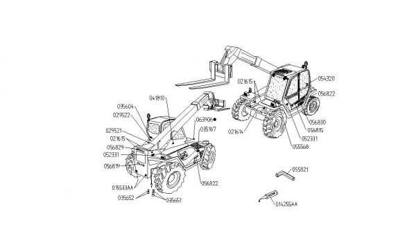 telehandler parts diagram