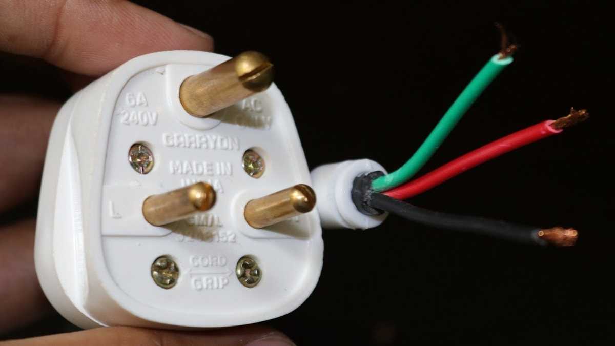three pin plug wiring diagram