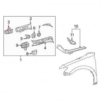 toyota camry body parts diagram